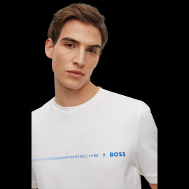 Porsche x BOSS T-shirt Regular Fit Mercerized Cotton White BOSS 50492425_100 - Men