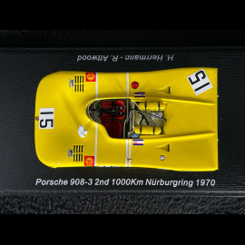 Porsche 908/3 n° 15 2nd 1000km Nürburgring 1970 Porsche Salzburg 1/43 Spark SG828