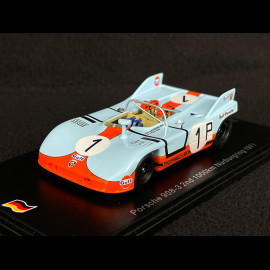 Porsche 908/3 n° 1 2nd 1000km Nürburgring 1971 Gulf JWA 1/43 Spark SG519