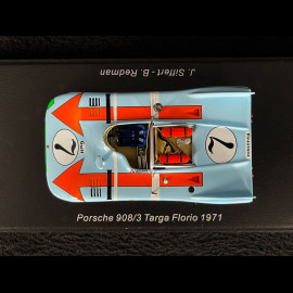 Porsche 908/3 n° 7 Targa Florio 1971 Gulf JWA 1/43 Spark S2330