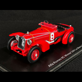 Alfa Romeo 8C 2300LM n° 8 Winner 24h Le Mans 1932 Raymond Sommer 1/43 Spark 43LM32