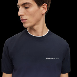 Porsche x BOSS T-shirt Stretch Cotton Dégradé Print Dark Blue BOSS 50486234_404 - Men