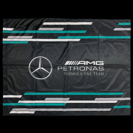 Mercedes AMG Flagge F1 Team Hamilton / Russell Schwarz 701222301-001