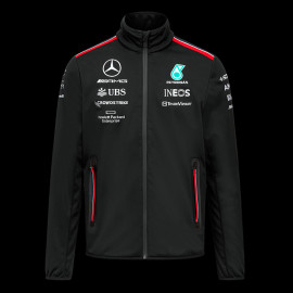 Mercedes AMG Jacke F1 Team Hamilton Russell Softshell Formel 1 Schwarz 701223417-001 - Herren