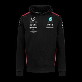 Mercedes AMG Sweatshirt F1 Team Hamilton Russell Hoodie Kapuze Formel 1 Schwarz 701223430-001 - Herren