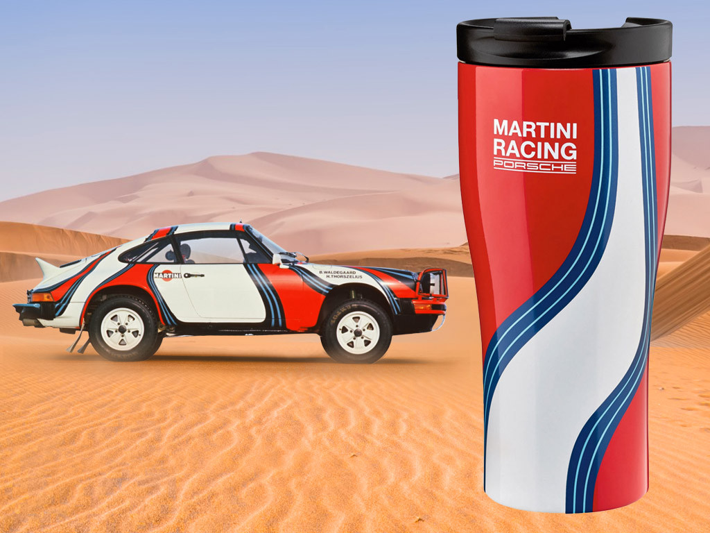 Porsche Thermos Mug Martini Racing Safari isothermal