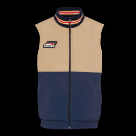 Porsche Jacket Roughroads Racing Collection Sleeveless 2 in 1 Reversible Beige / Navy Blue WAP163PRRD - Men