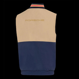 Porsche Jacket Roughroads Racing Collection Sleeveless 2 in 1 Reversible Beige / Navy Blue WAP163PRRD - Men