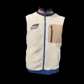Porsche Jacket Roughroads Racing Collection Sleeveless 2 in 1 Reversible Beige / Navy Blue WAP163PRRD - Men