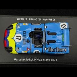 Porsche 908/2 n° 17 24h Le Mans 1974 Ortega Ecuador Marlboro Team 1/43 Spark S9789