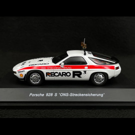 Porsche 928 S 1989 Recaro ONS Safety Car Weiß 1/43 Schuco 450919400