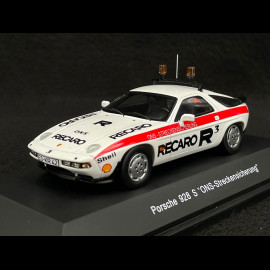 Porsche 928 S 1989 Recaro ONS Safety Car White 1/43 Schuco 450919400