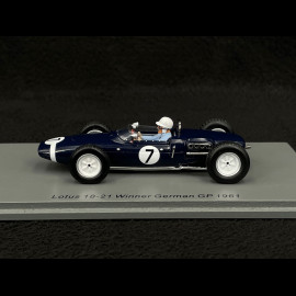 Lotus 18-21 n° 7 Walker Racing Winner Nürburgring F1 Grand Prix 1961 Stirling Moss 1/43 Spark S7447