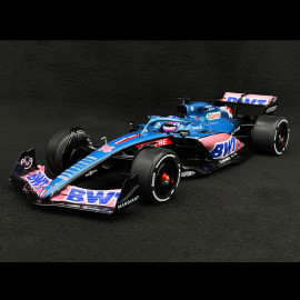 Fernando Alonso Alpine F1 A522 n° 14 7th Monaco 2022 F1 Grand Prix 1/18 Solido S1808803