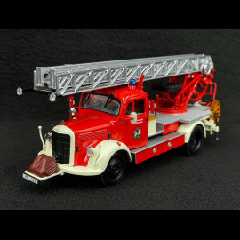 Camion Mercedes-Benz L3500 DL17 1950 Feuerwehr Bensheim Rot / Weiß 1/43 Minichamps 439350081