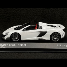 McLaren 675 LT Spider 2015 Silica White 1/43 Minichamps 537154432