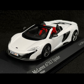 McLaren 675 LT Spider 2015 Silica White 1/43 Minichamps 537154432