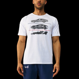 T-shirt Alpine F1 Team Ocon Gasly Kappa ARGLA Weiß 371E46W_001 - Herren