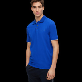 Porsche x BOSS Poloshirt Capsule-Logo Stretch-Baumwolle Blau BOSS 50486178_433 - Herren