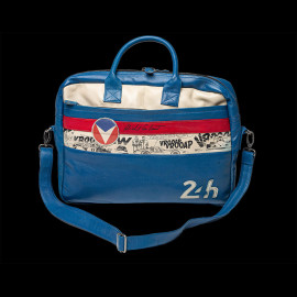 24h Le Mans Umhängetasche Michel Vaillant Blue Leather 26856-3212
