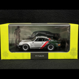 Porsche 911 Turbo Type 930 Cyberpunk 2077 1977 Silber / Grün / Rot 1/43 Minichamps WAP0209300NTRB