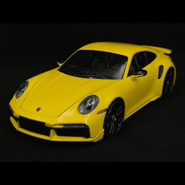 Porsche 911 Turbo S Coupé Sport Design Type 992 2021 Racing Yellow 1/18 Minichamps 110069070