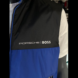 Water repellent Porsche x BOSS reversible sleeveless Jacket Hooded collar Regular Fit Blue BOSS 50490451_433 - Men