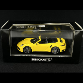Porsche 911 Turbo S Cabriolet Type 992 2019 Racing Yellow 1/43 Minichamps 410069484