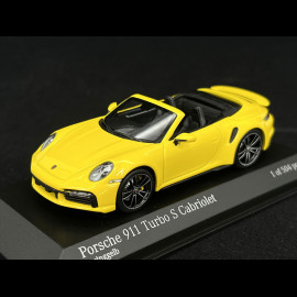 Porsche 911 Turbo S Cabriolet Type 992 2019 Racing Yellow 1/43 Minichamps 410069484