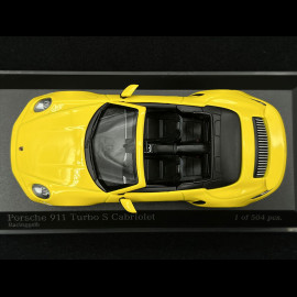 Porsche 911 Turbo S Cabriolet Type 992 2019 Racing Yellow 1/43 Minichamps 410069484