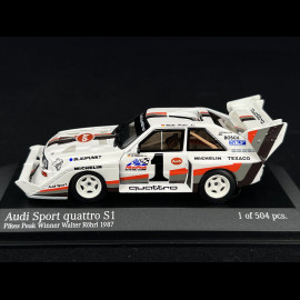 Walter Röhrl Audi Sport Quattro S1 n° 1 Sieger Pikes Peak 1987 1/43 Minichamps 410871201