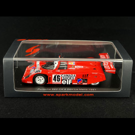 Porsche 962CK n° 46 24h Le Mans 1991 1/43 Spark S9888