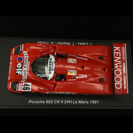 Porsche 962CK n° 46 24h Le Mans 1991 1/43 Spark S9888