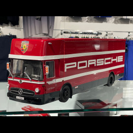 Porsche Transporter Truck Mercedes-Benz O317 1970 Red 1/18 CMR CMR149