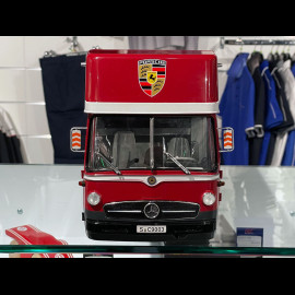 Porsche Renntransporter LKW Mercedes-Benz O317 1970 Rot 1/18 CMR CMR149