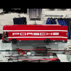 Porsche Renntransporter LKW Mercedes-Benz O317 1970 Rot 1/18 CMR CMR149