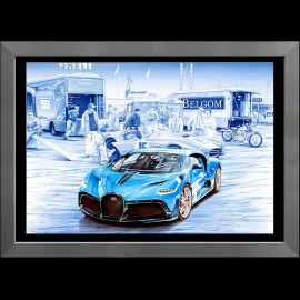Bugatti Divo Poster Aluminium frame François Bruère - VA179