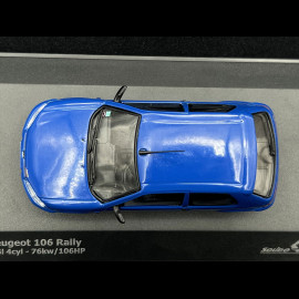 Peugeot 106 Rallye Mk II 1995 Santorin Blue 1/43 Solido S4312102