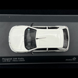 Peugeot 106 Rallye Mk II 1995 Eisfeld weiß 1/43 Solido S4312101