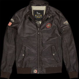 Duo Lederjacke Steve McQueen 24H Du Mans + 	Brieftasche Steve McQueen Le Mans Compact Leder Braun