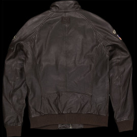 Duo Leather jacket Steve McQueen 24H Du Mans + Wallet Steve McQueen Le Mans Compact Leather Brown