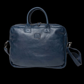 Duo Leather Jacket 24h Le Mans Michel Vaillant Royal Blue + 24h Le Mans Leather Shoulder Bag Michel Vaillant