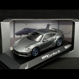 Porsche 911 Turbo S 2020 Embraer Exclusive Edition Sibergrau metallic 1/43 Minichamps WAP0209130NTSE