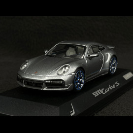 Porsche 911 Turbo S 2020 Embraer Exclusive Edition Sibergrau metallic 1/43 Minichamps WAP0209130NTSE