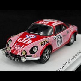 Alpine A110 1800 n° 60 Rallye Monte Carlo 1972 1/43 Spark S6109