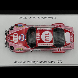 Alpine A110 1800 n° 60 Rallye Monte Carlo 1972 1/43 Spark S6109