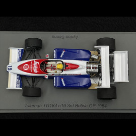 Ayrton Senna Toleman TG184 n° 19 3. GP Great Britain 1984 F1 1/43 Spark S2781