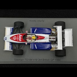 Ayrton Senna Toleman TG184 n° 19 3rd GP Great Britain 1984 F1 1/43 Spark S2781