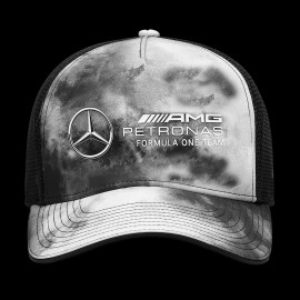 Mercedes AMG F1 Team Cap Hamilton Russell Tie Dye Trucker Grau 701222335_001 - Unisex