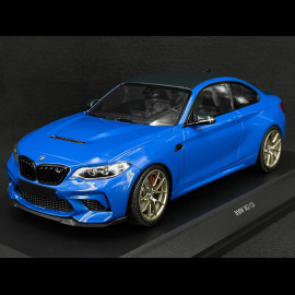 BMW M2 CS 2020 Typ F87 Blau metallic / Goldfelgen 1/18 Minichamps 155021027